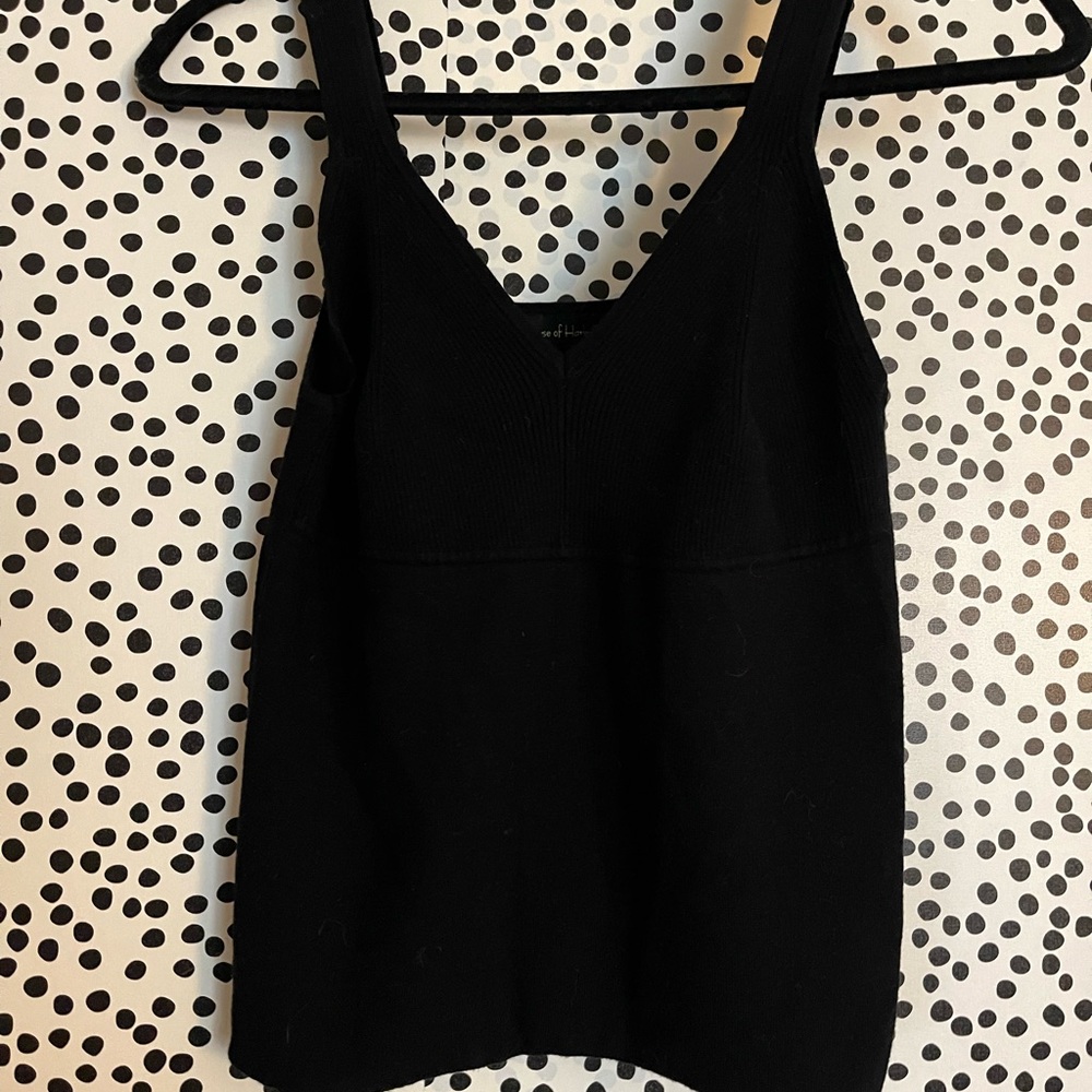 House of Harlow 1960 Knit Black Tank Top